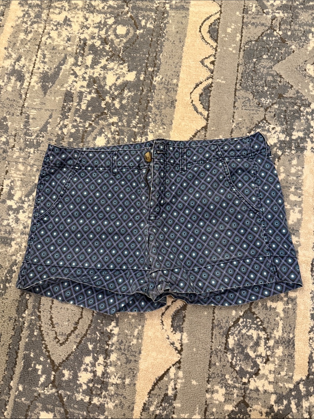 American Eagle Outfitters Blue Printed Shorts